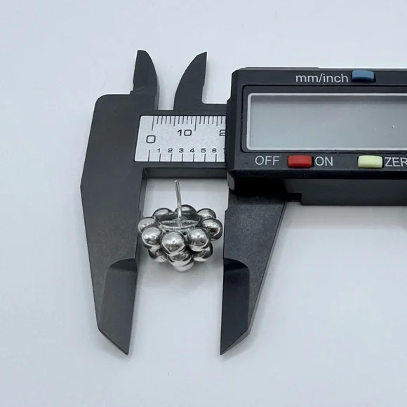 TAXCO Vintage Sterling Silver Cluster Earrings - Picture 10 of 11